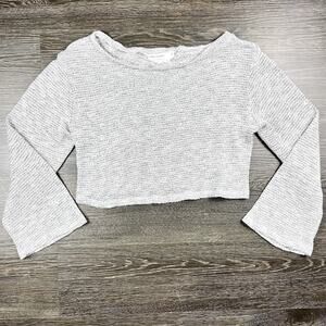 Urban Renewal Loose Knit Drippy Sleeve Sweater Small Gray USA Lightweight Soft